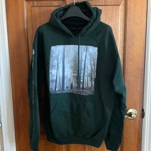 Green folklore hoodie